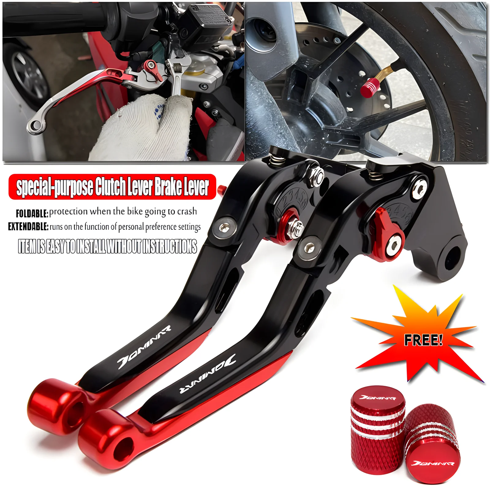 Регулируемая Складная Тормозная муфта для Мотоцикла Bajaj Dominar 400 2017-2024