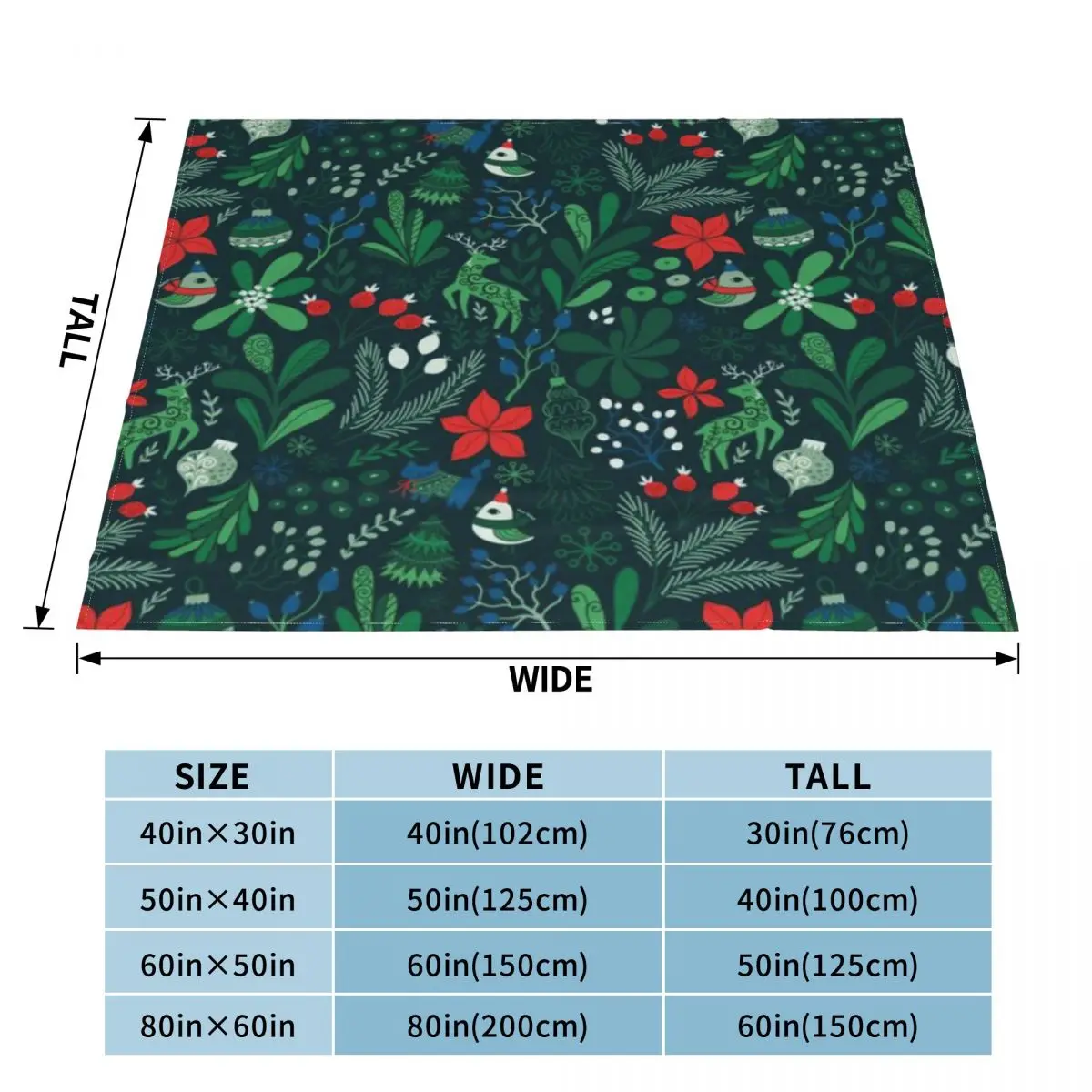 С Рождеством ультра-мягкое Флисовое одеяло