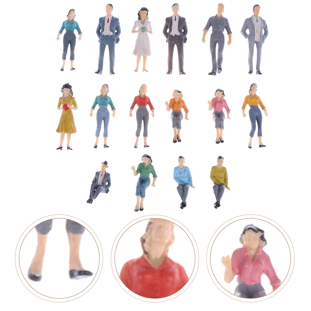 

16Pcs Painted Children People Figurines For Kids School School Playset For Kids for Decoration Children Playing Kids