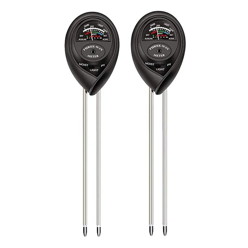 

Набор для тестирования почвы, 2 шт., измеритель PH почвы, наборы 3-в-1 для тестирования почвы с влагомером, измерителем влажности и монитором во...