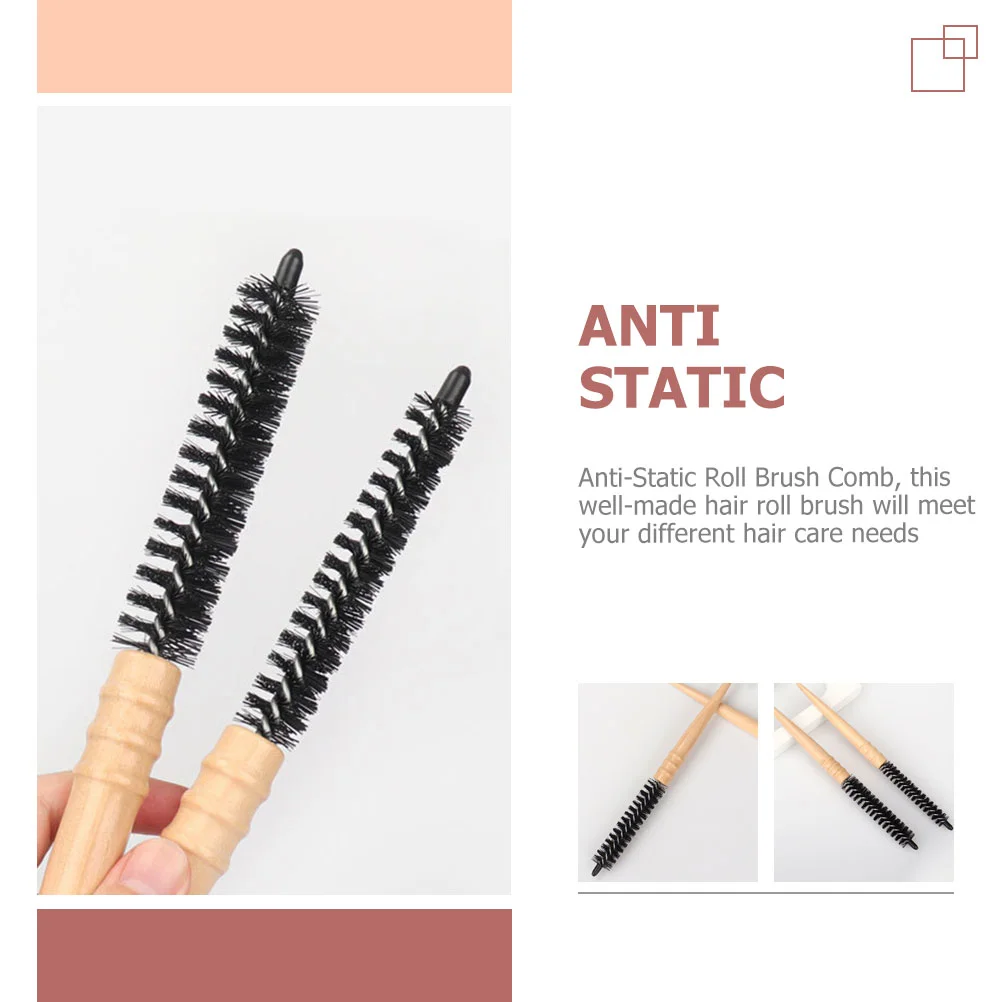 

2pcs Hairdressing Comb Hair Curler Brush Comb Small Volumizing Bang Hair Combs