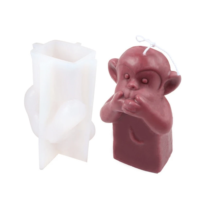 

DIY Monkey Version Candles Mould Handmade Soap Candle Resin Mold Making Supplies for Crafts Handicrafts Party Decoration