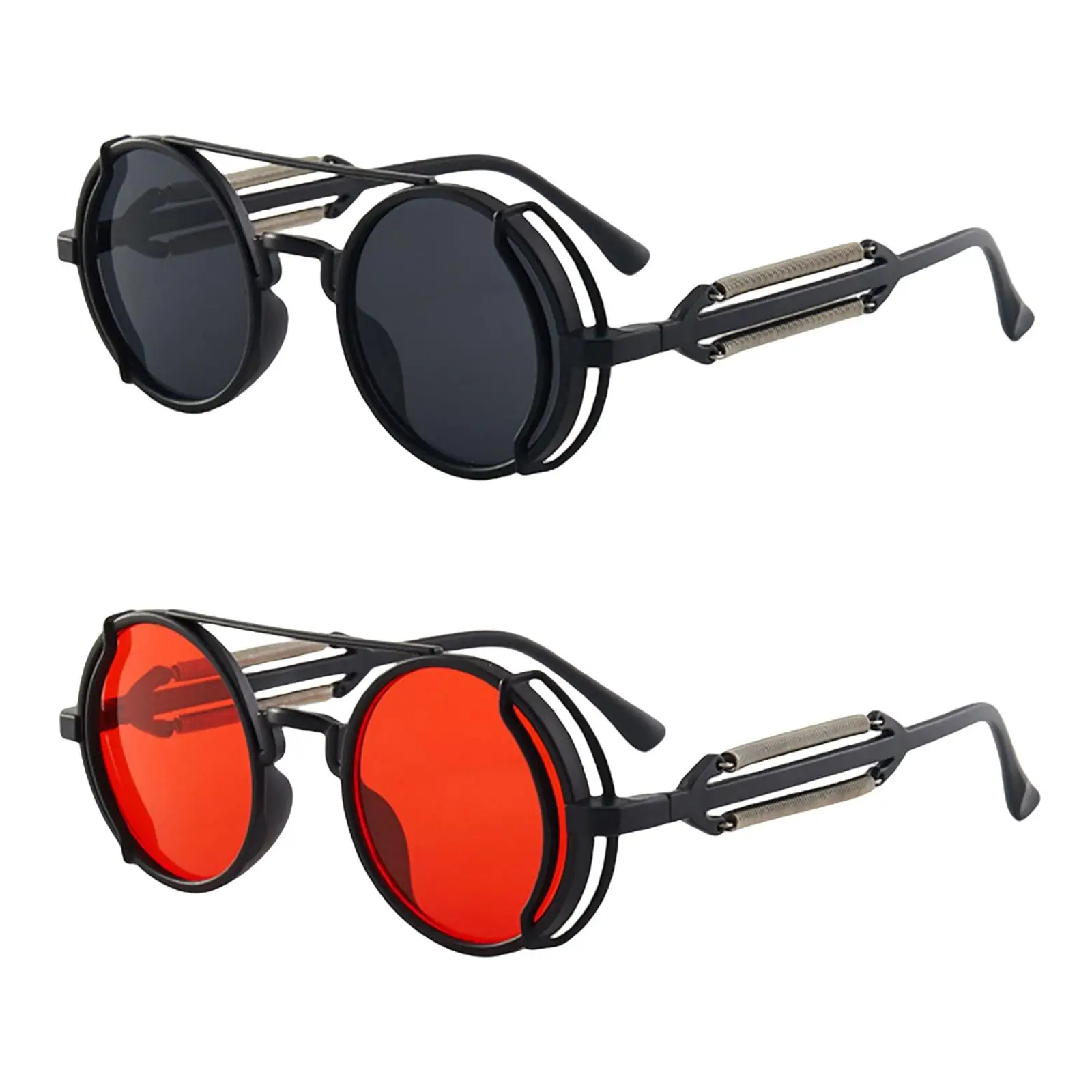 

Модные круглые солнцезащитные очки, цветные линзы, оттенки, пластиковая оправа, пляжные аксессуары, легкие для улицы, для мужчин, для вожден...