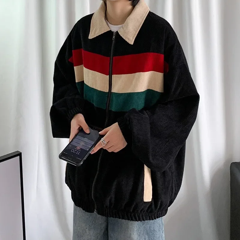 Весенне-осенняя новая стильная Вельветовая куртка Insuneque с цветной блокировкой