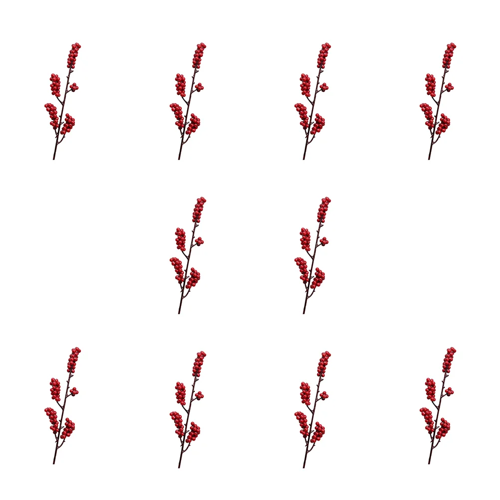 

Berry Christmas Picks Stems Artificial Red Branches Flower Floral Berries Decorations Fauxtwig Holly
