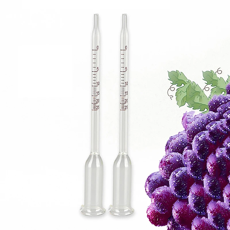 Прозрачный спирометр для измерения вина фруктов и рисового со шкалой 0-25 градусов