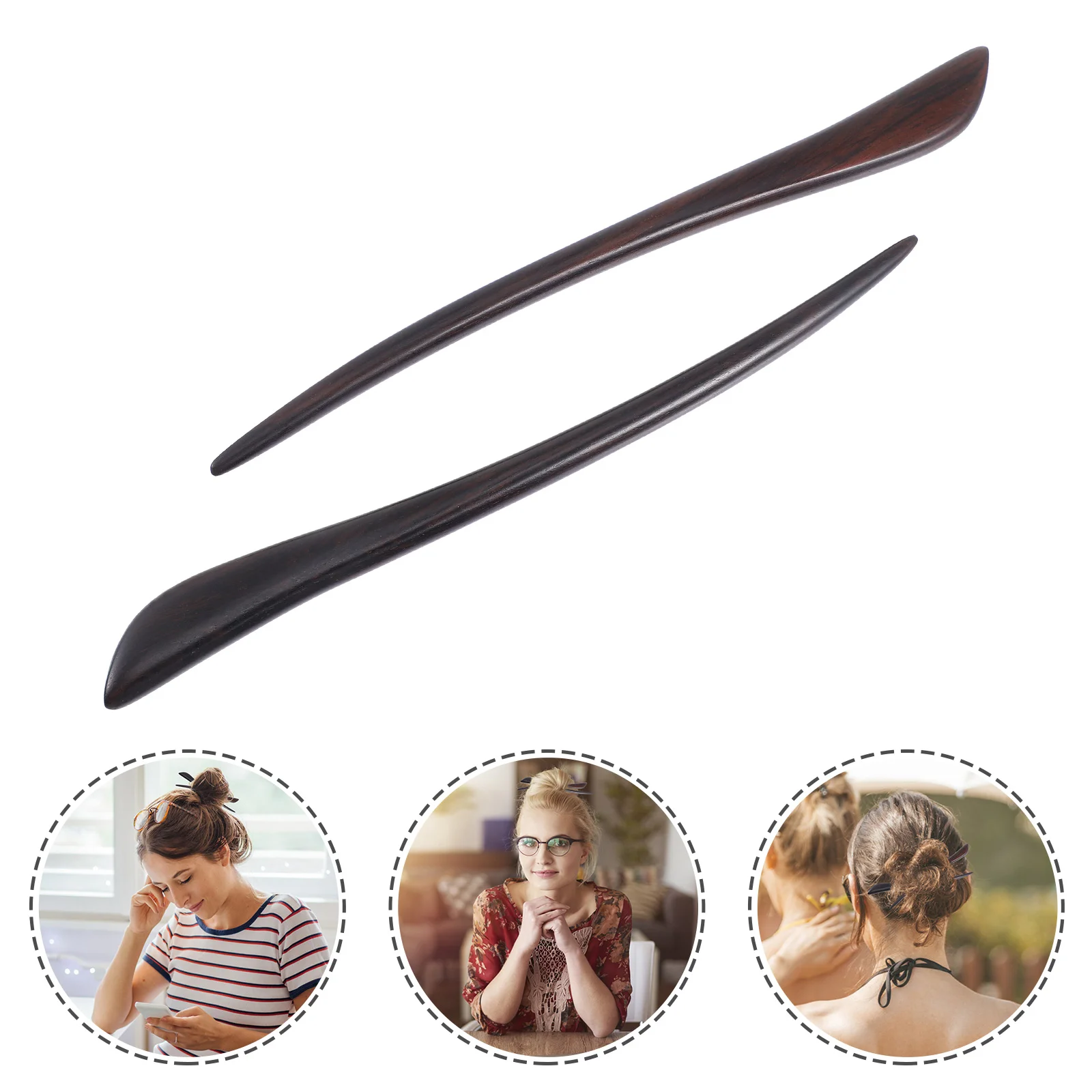 

2pcs Oriental Hairpin Ancient Hair Chopstick Vintage Headdress Hanfu Hair Fork