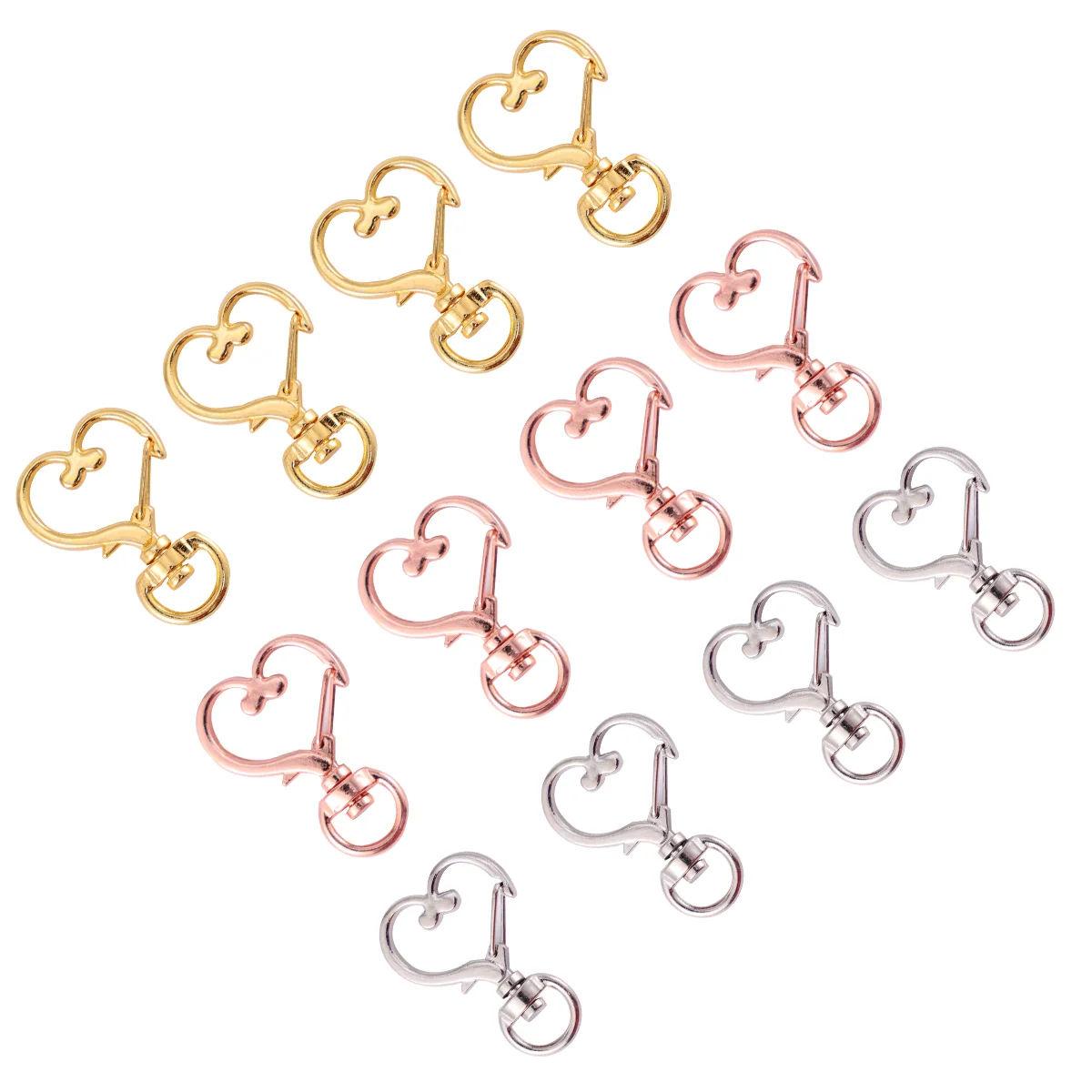 

30Pcs Zinc Alloy Keychains Buckle Creative Keychain Accessories Keyring Buckle for