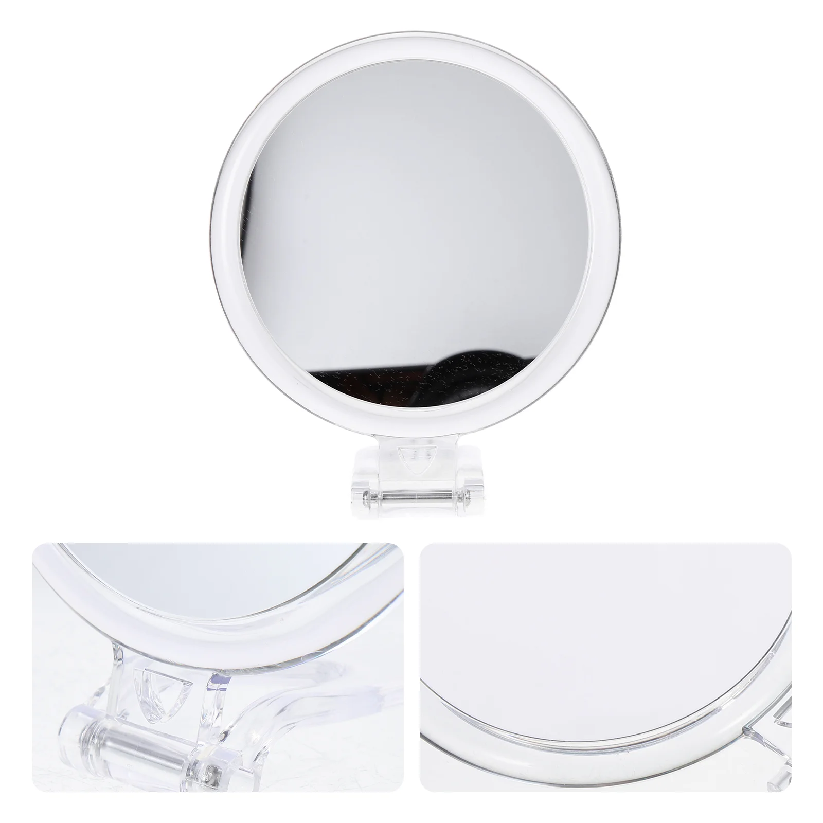 

Pocket Double Side Handle Mirror Travel Portable Magnifying Light Resin Woman Makeup Mirrors