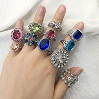 coconut sweet cute random fashion rings exquisite creative mixed gems punk hip hop open rings mens womens jewelry gifts