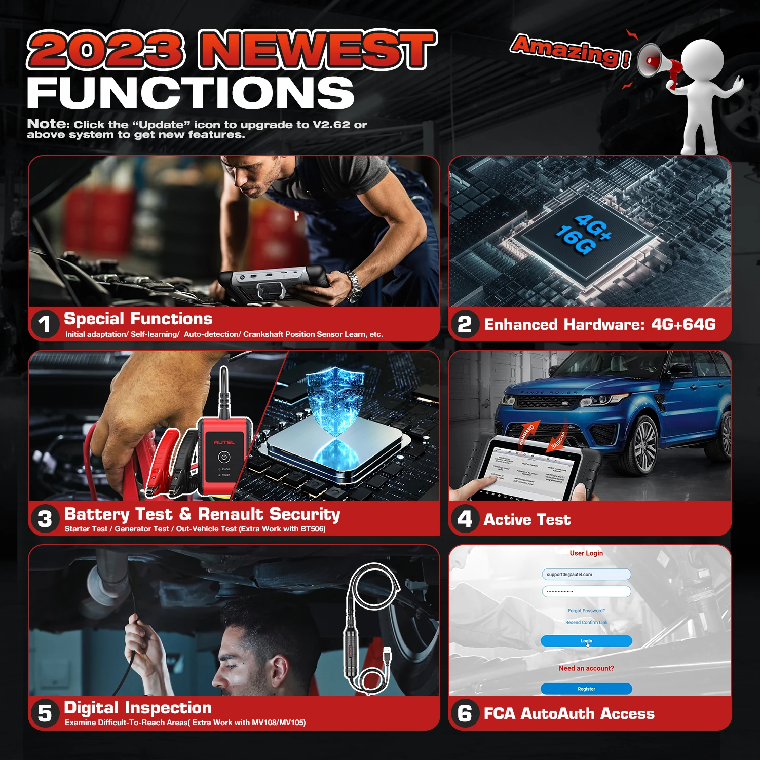 Autel MaxiCOM MK808BT PRO диагностический инструмент Профессиональный OBD2 Автомобильный