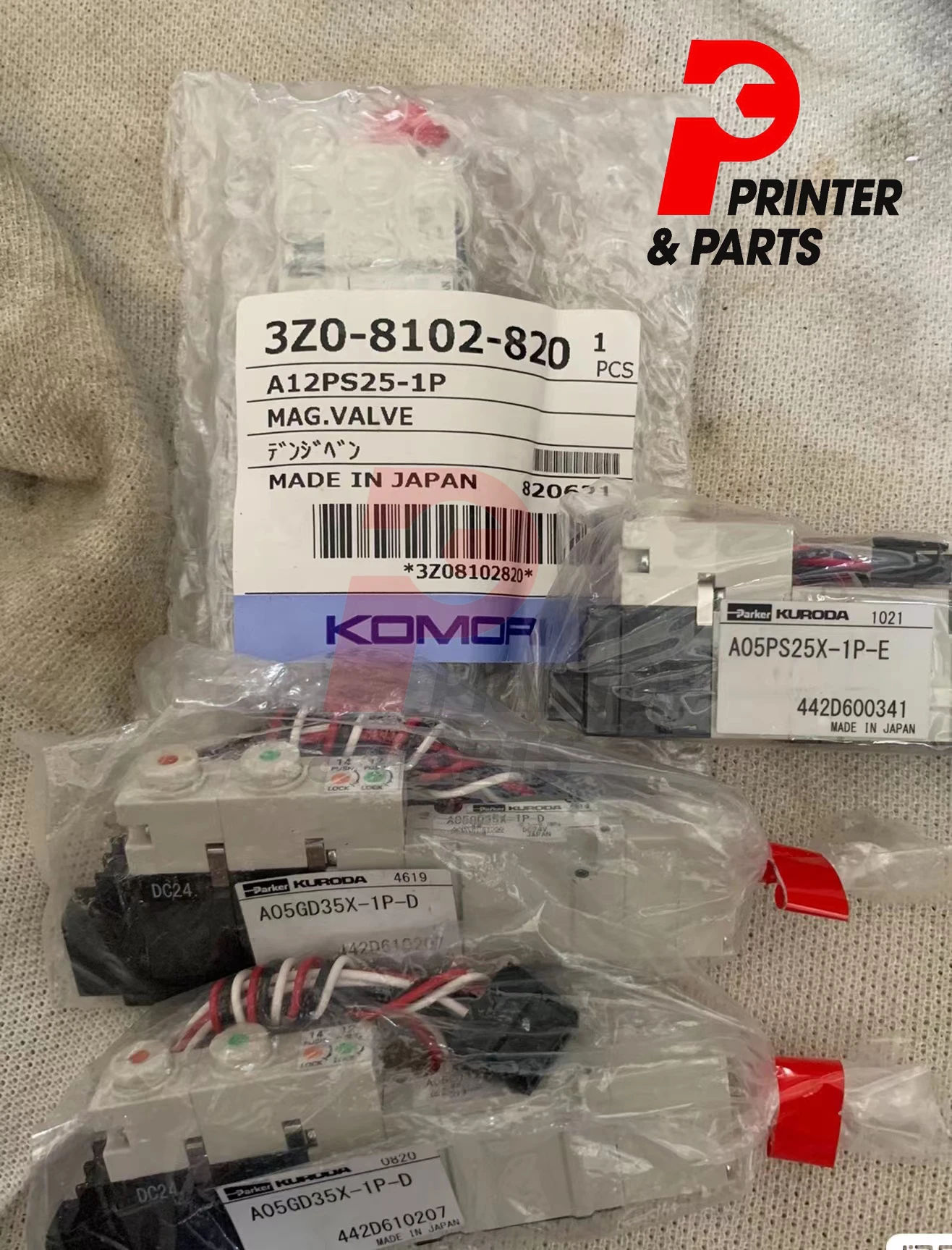

Komori Printing Machine Accessories original solenoid valve A12PS25-1P; A05PS25X-1P