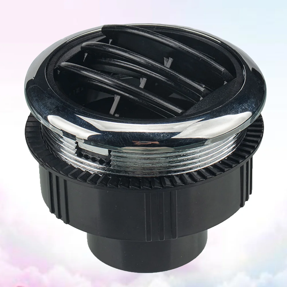 

A/C Round Air Conditioning Vent Outlet Electroplate for RV Bus Electric Car Caravan Diamter 87mm/75mm Tube Size 46mm