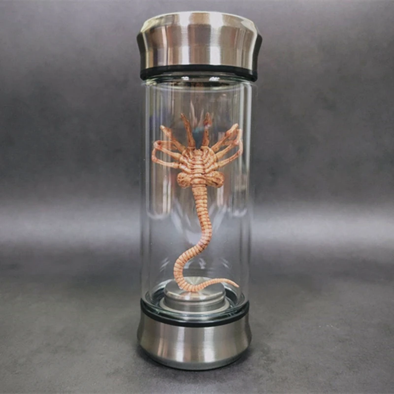 Alien Jar Xenomorph Specimen Facehugger Embryo Glass Jar Movie Prop Replica images - 6