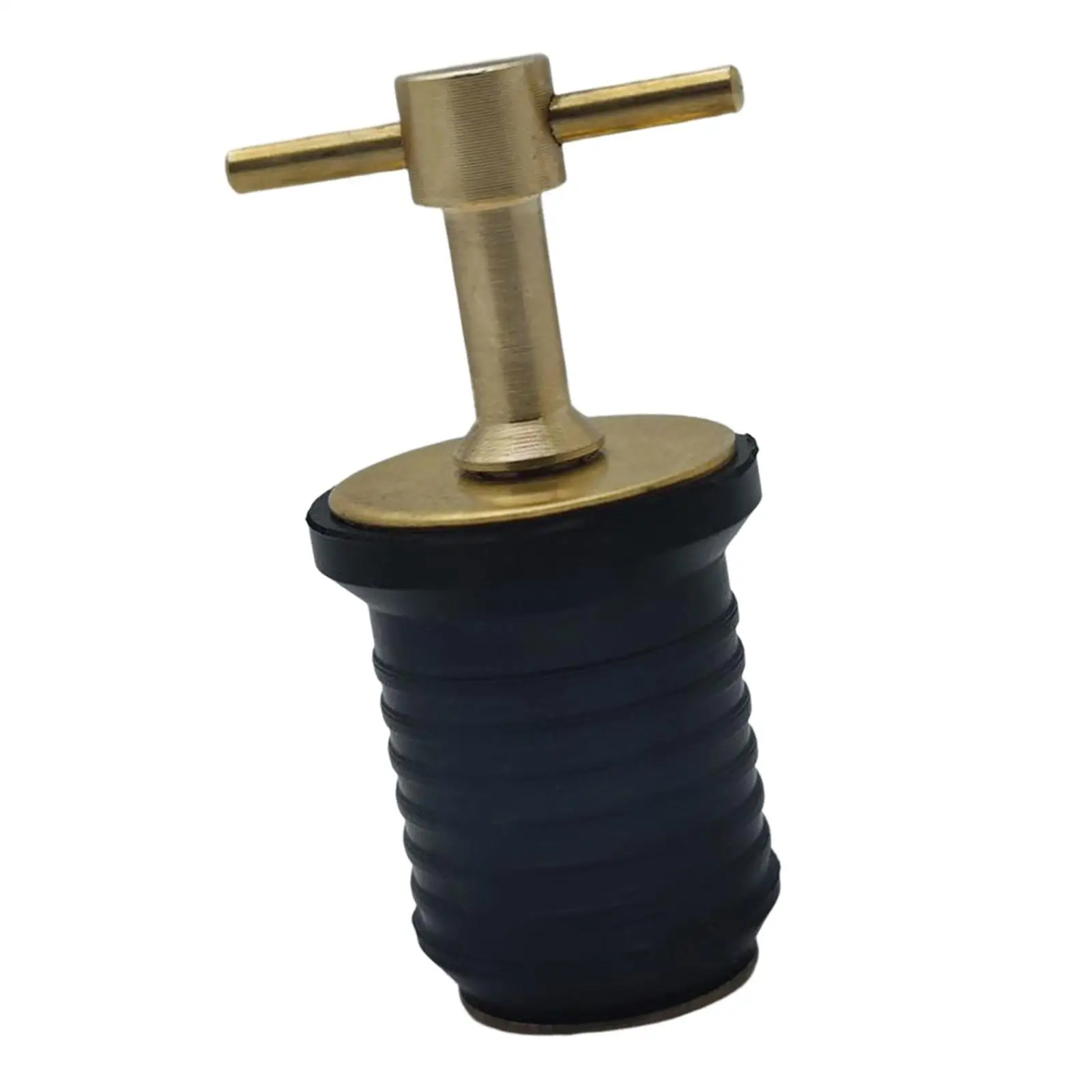 

Boat Drain Plug, 1inch Brass Locks in Place, Sturdy Twist in Marine Accessories, T Handle Drain Twist Plug for Boats, Kayaks