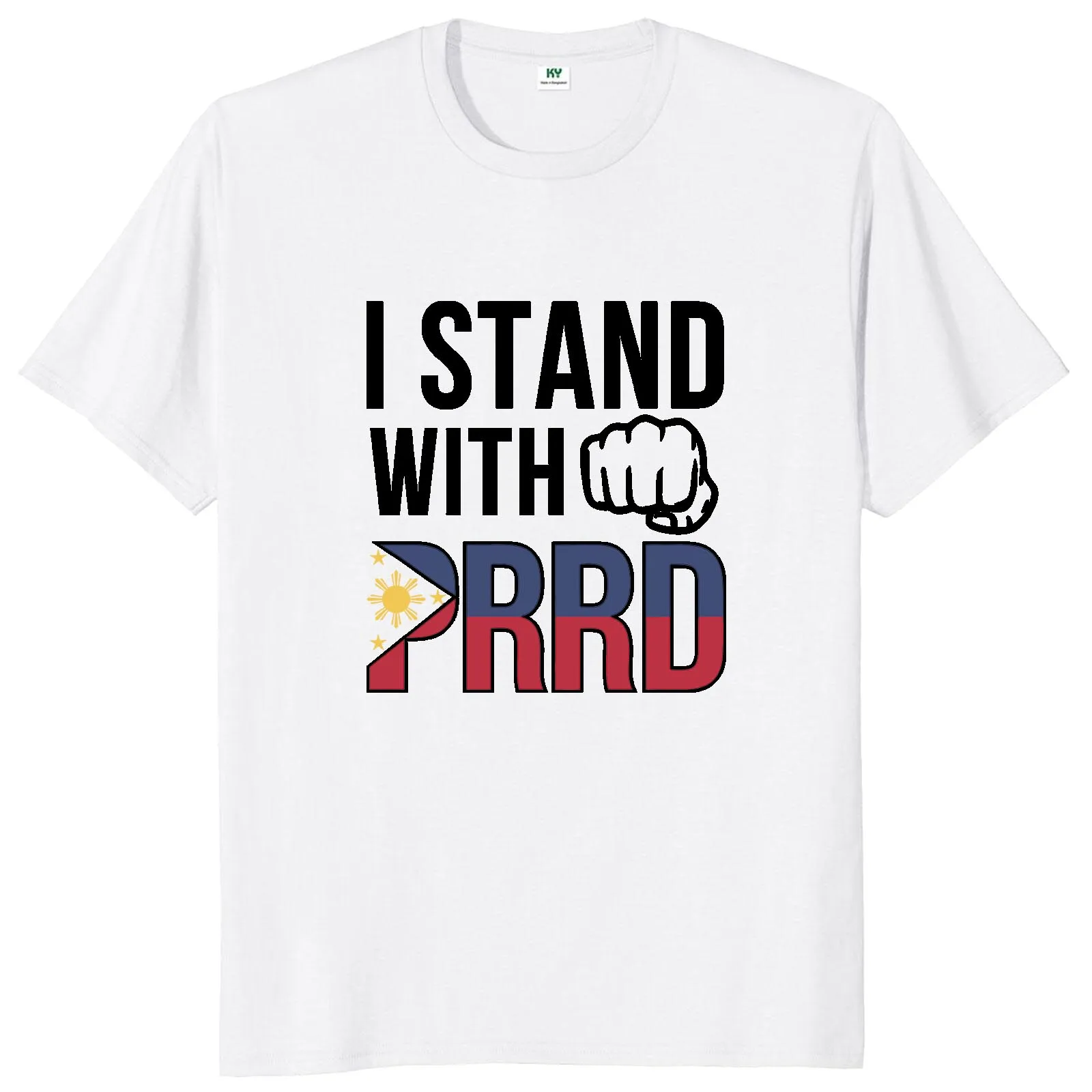 Футболка I Stand for PRRD в стиле ретро DU30 Digong lembut Supporter Подарочная футболка