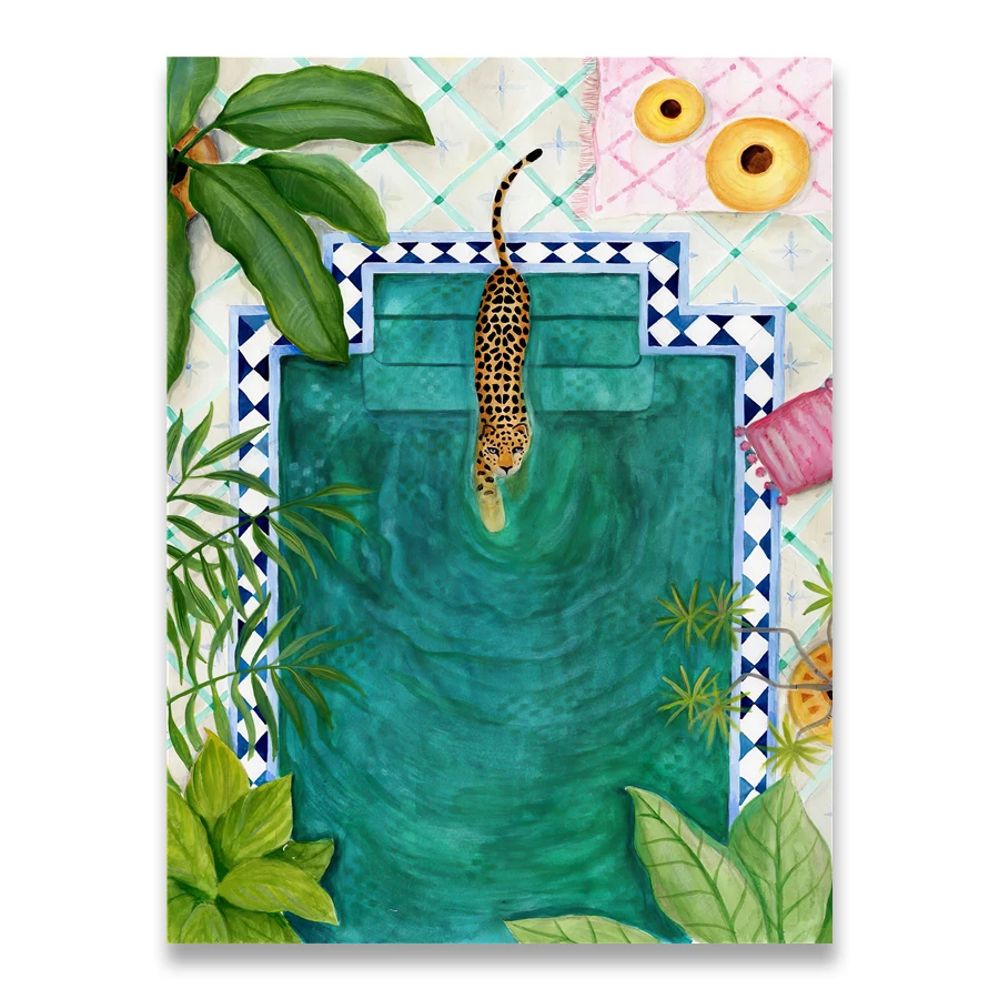 

Настенное панно AliPaint "Morocco Cheetah llama Leopard Jungle"