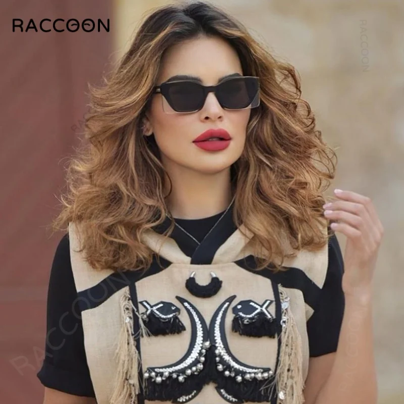 Модные лоскутные солнцезащитные очки кошачий глаз женские роскошные брендовые