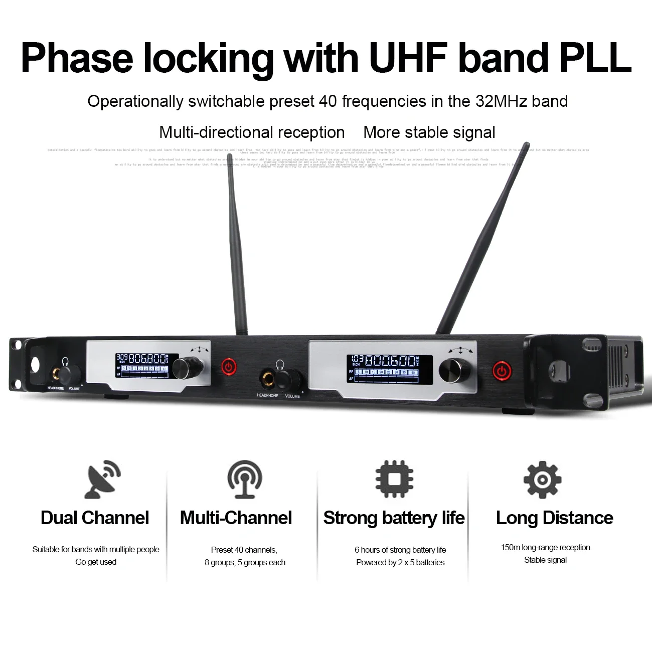 Biner J2 2-канальный передатчик персональная беспроводная система внутриушного