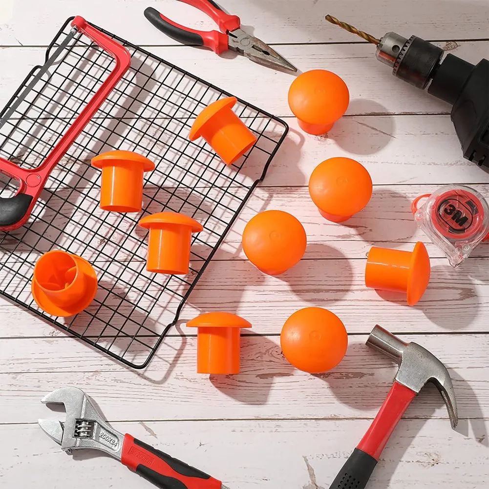 100 шт. пластиковые крышки для арматуры от 3 до 7 оранжевого цвета 2 36x2 17x1 5 дюйма