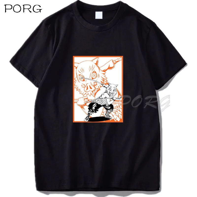 

Kimetsu No Yaiba T Shirt Fashion Creative Men's Loose Casual Cotton Round Neck T-shirt Short Sleeve Tee Gothic Clothes Vintage