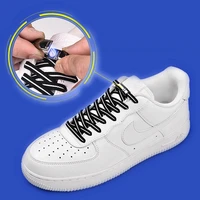 1 pair magnetic shoelaces elastic no tie shoe laces metal lock fast flat shoelace leisure for sneakers lazy shoelace unisex