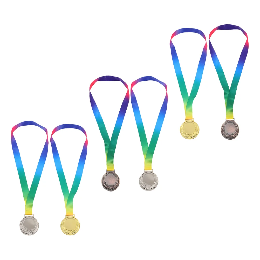 

6Pcs Running Race Winners Medals Sports Prize Awards Medals Winner Awards