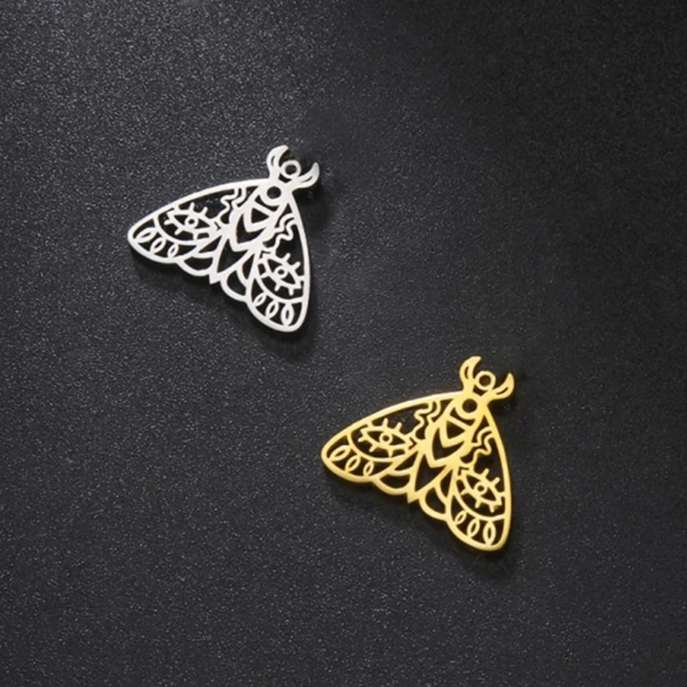 EUEAVAN 1 шт. Панк Готический Смертельный Мотылек Кулон Для Ожерелья Фаза Луны