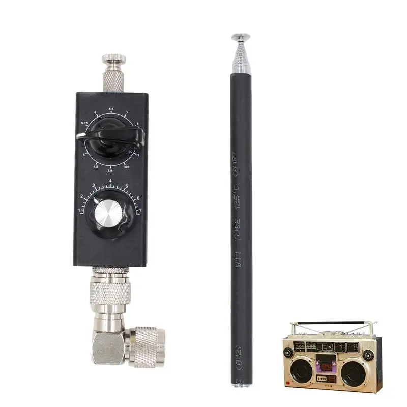 

FM Radio Antenna Radio Antenna Adapter Kit 5mhz-55mhz Antenna Male Connector With Adapter For Table Top Radio Mini System