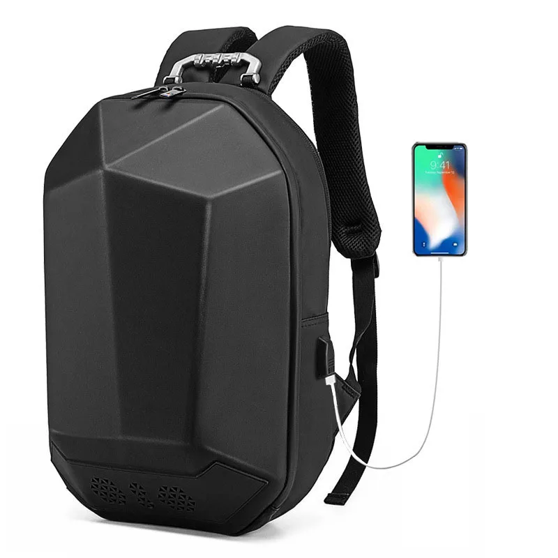 

New Hard shell Laptop Backpack Anti-theft Waterproof School Backpacks USB Charging Men Business Travel Bag Backpack New Design