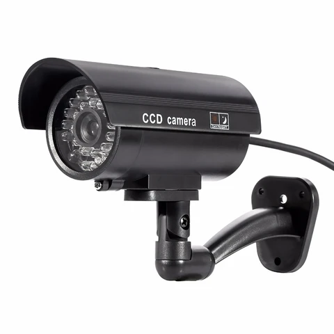 Поддельная муляж камеры наружная Водонепроницаемая камера видеонаблюдения для дома цилиндрическая камера наблюдения внутреннее ночное видение Ipcam светодиодный цвет