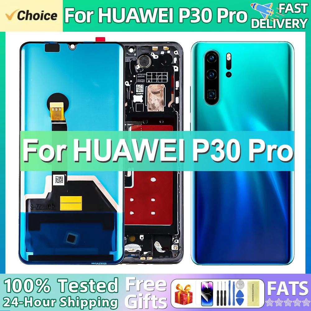 Сменный ЖК-экран 6 47 Дюйма С Сенсорным Датчиком Для Моделей HUAWEI P30 Pro VOG-L29 L09 AL00 L04 AL10