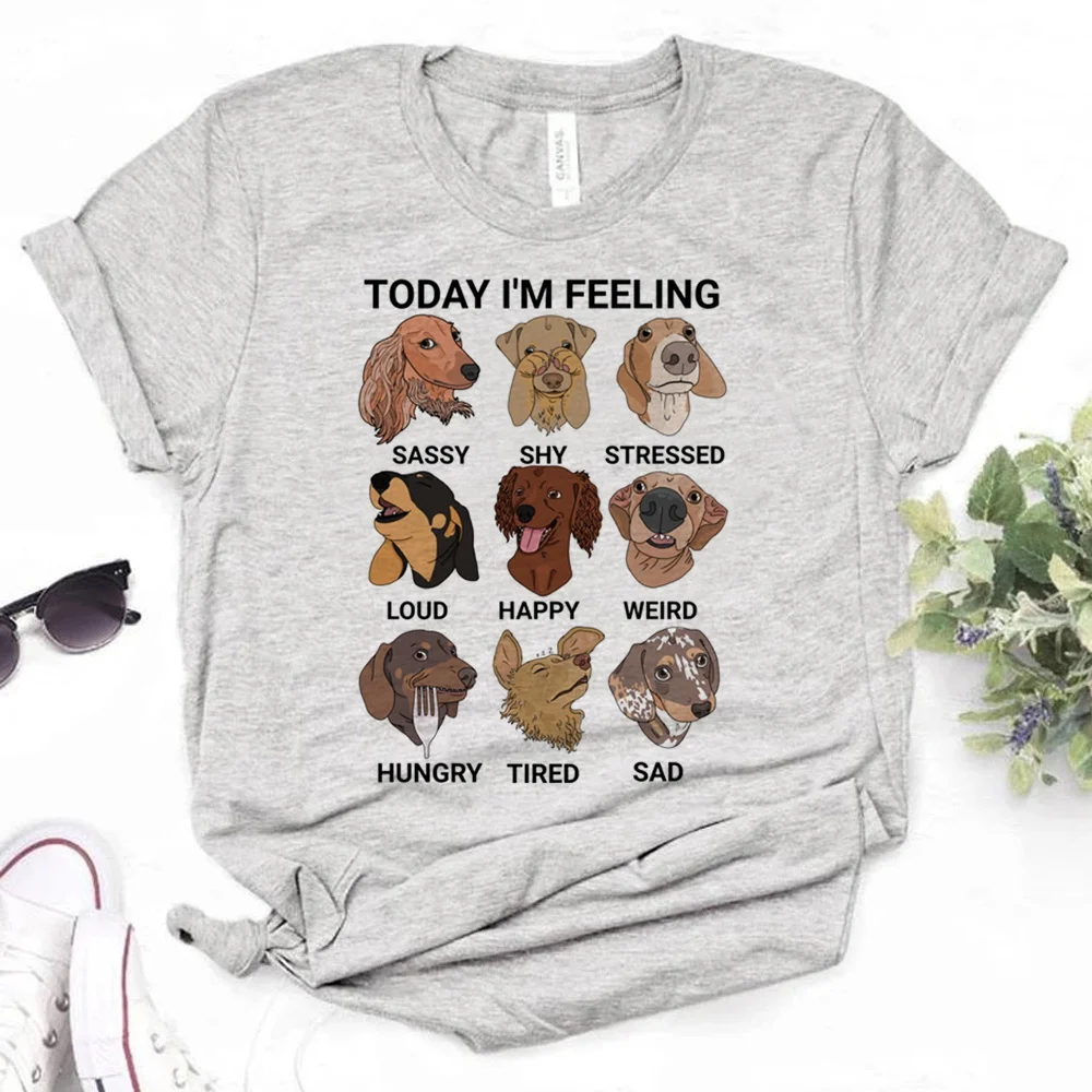 

Забавная Женская одежда в стиле Харадзюку С таксой