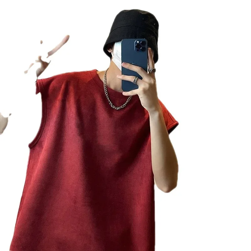 210 г Подлинная бархатная футболка с оленем без рукавов Модные свободные чулки для