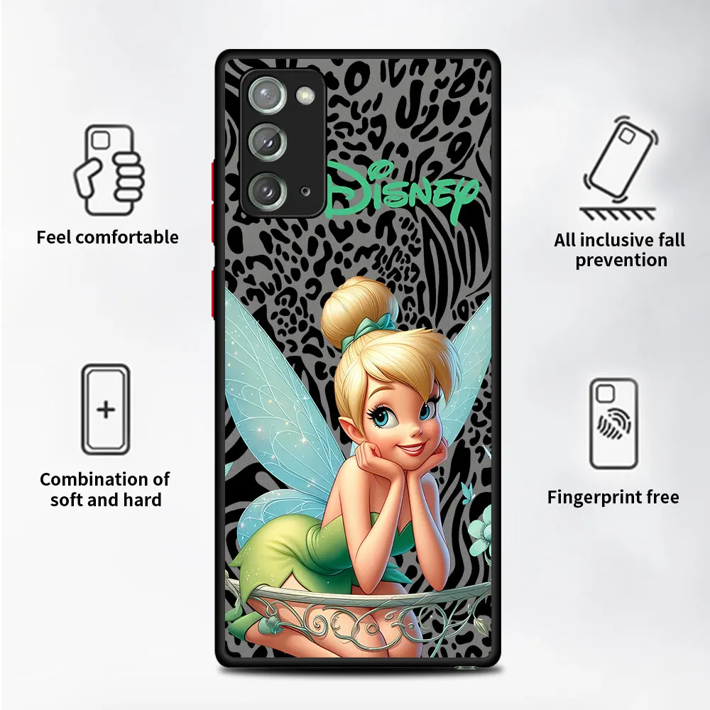 Чехол Disney Tinker Bell для Samsung Galaxy A51 A30 A50 A71 A05 A05s A21s A06 A30s A31 A52s 5G Note 20 10 9 8 4G Cover