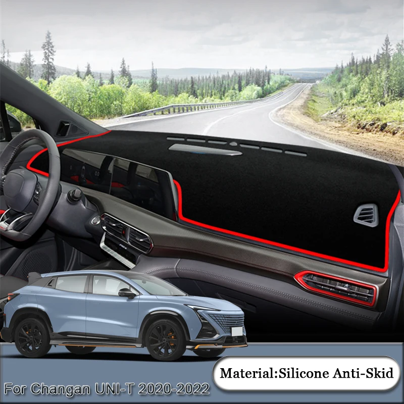 

Car Styling For Changan UNI-T 2020-2022 Car Dashboard Protective Mat Shade Cushion Pad Rose Carpet Mat Cover Auto Accessories