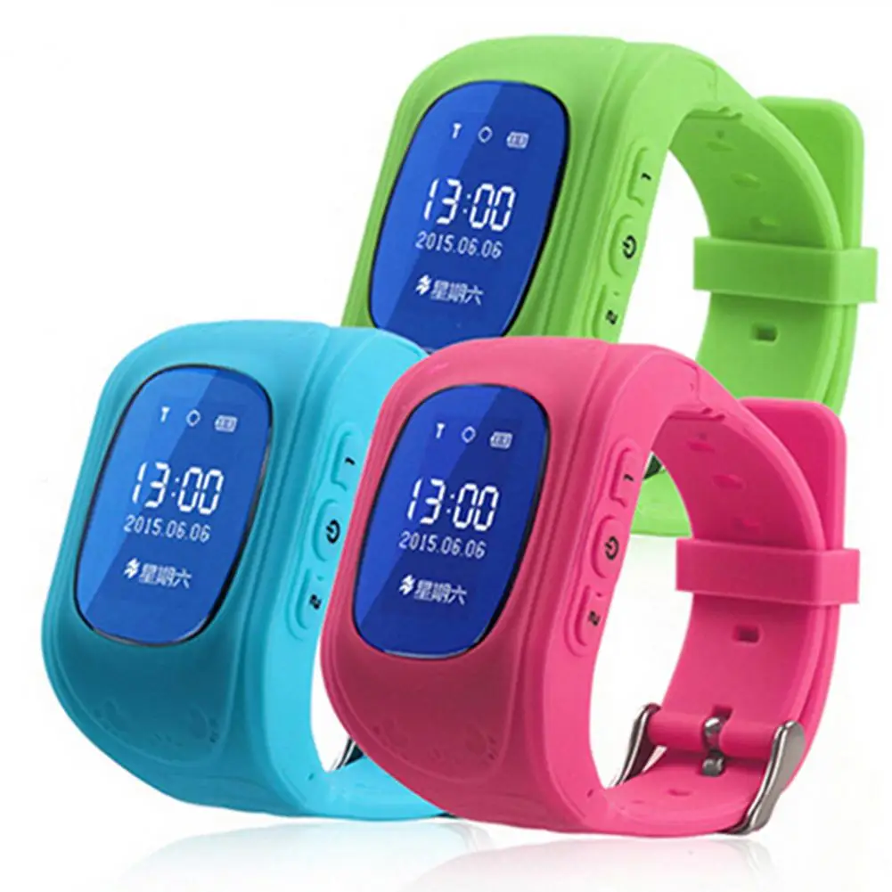 

with GPS Tracker Durable Good Toughness Smart Watch Bright Color Wristband Watch Long Standby Time for Boys Girls