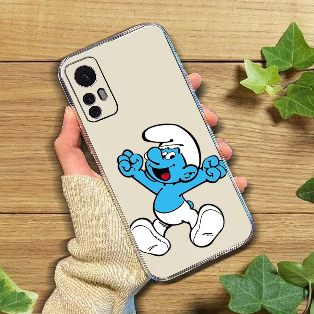 Чехол для телефона с рисунком S-smurfs Xiaomi 11 Redmi Note 5G 8T 9A 9 10T Note8Pro 12SUltra прозрачный чехол