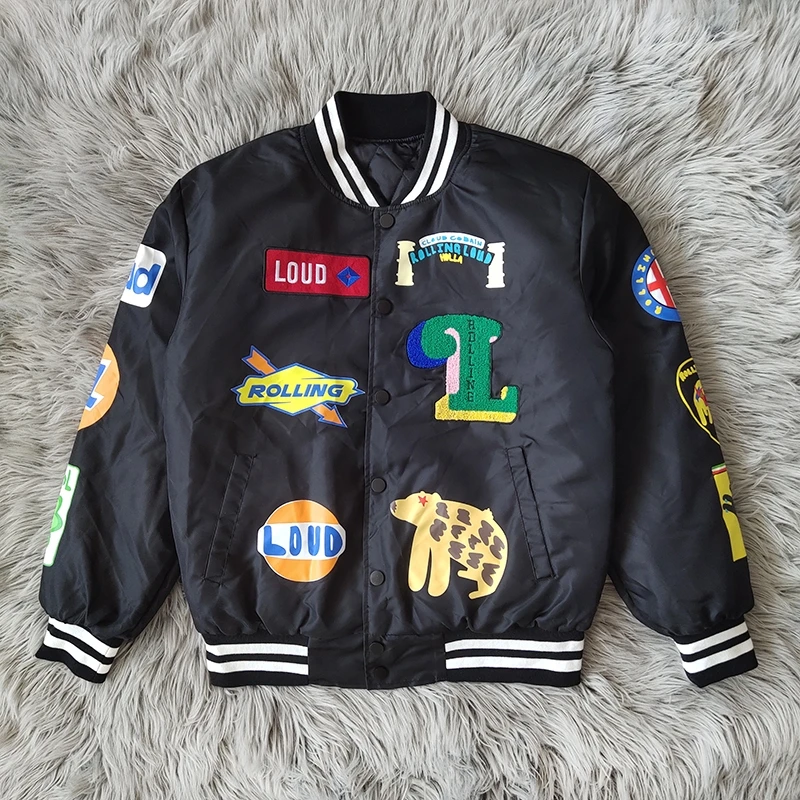American Trendy Travis Scott Rolling Lou Ayo Wass Good Jacket Baseball Uniform