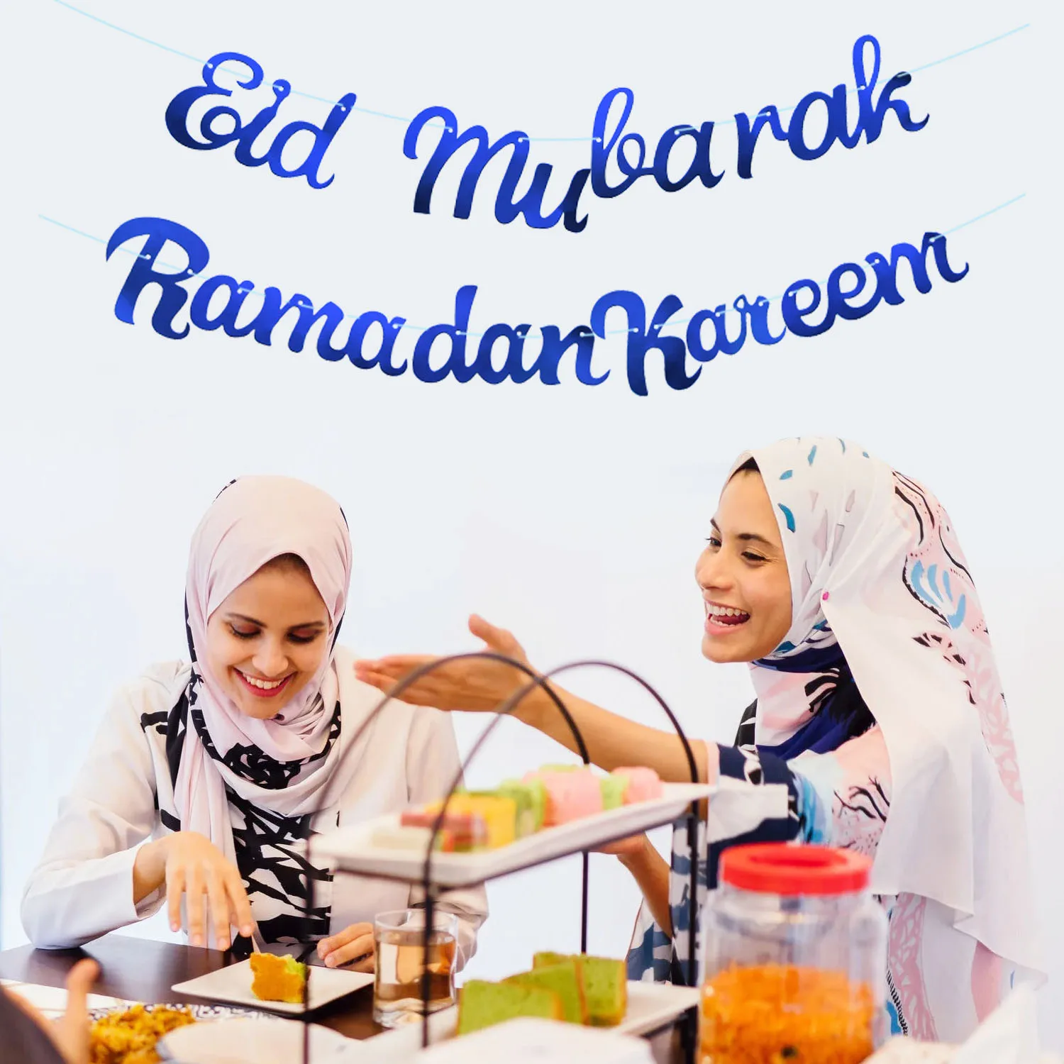 1 шт. Eid Mubarak Pull The Flag EID Рамадан Kareem баннер с надписью Мусульманский Исламский
