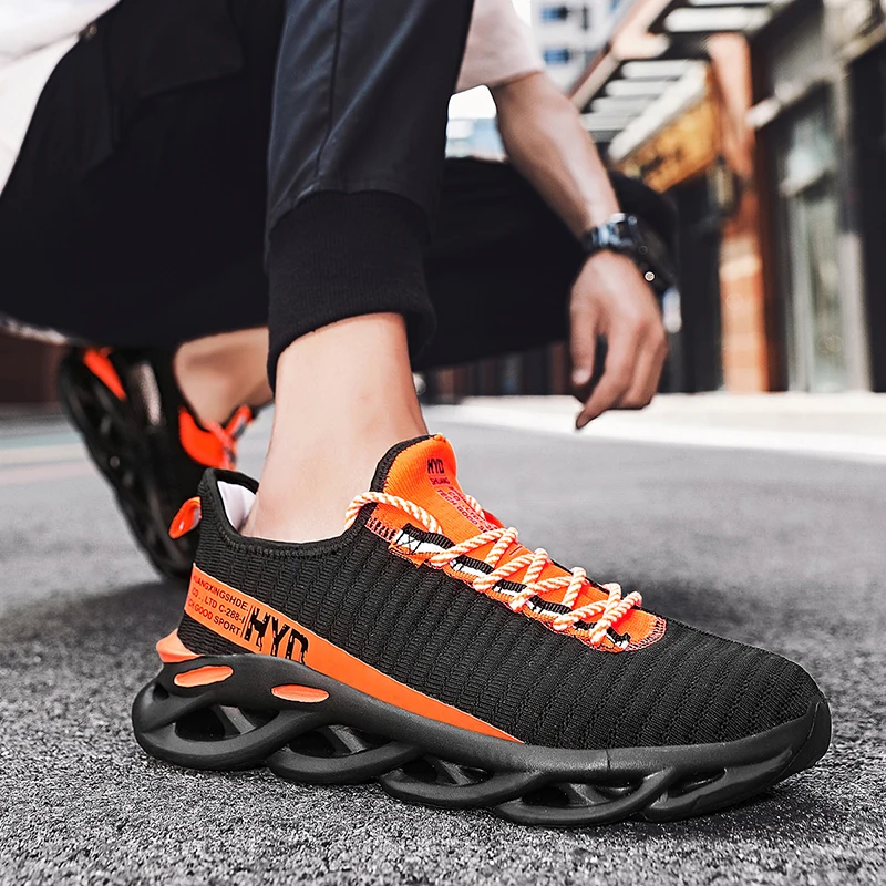 

Men Shoes for Sneakers Fashion Men's Casual Shoes Blade Hollow Sole Cushioning Male Breathable Sports Shoes Zapatos Big Size 48