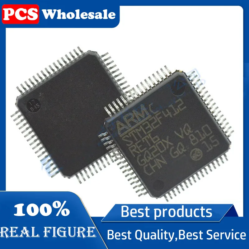 

5PCS STM32F412RET6 QFP64 STM32F412 412RET6 microcontrollers