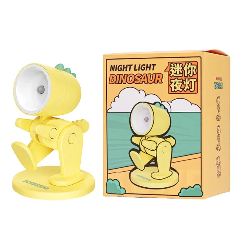 

1 Piece High Quality Creative Mini Dinosaur Cute Night Light Adjustable Portable Children's Bedroom Bedside Decorative Light
