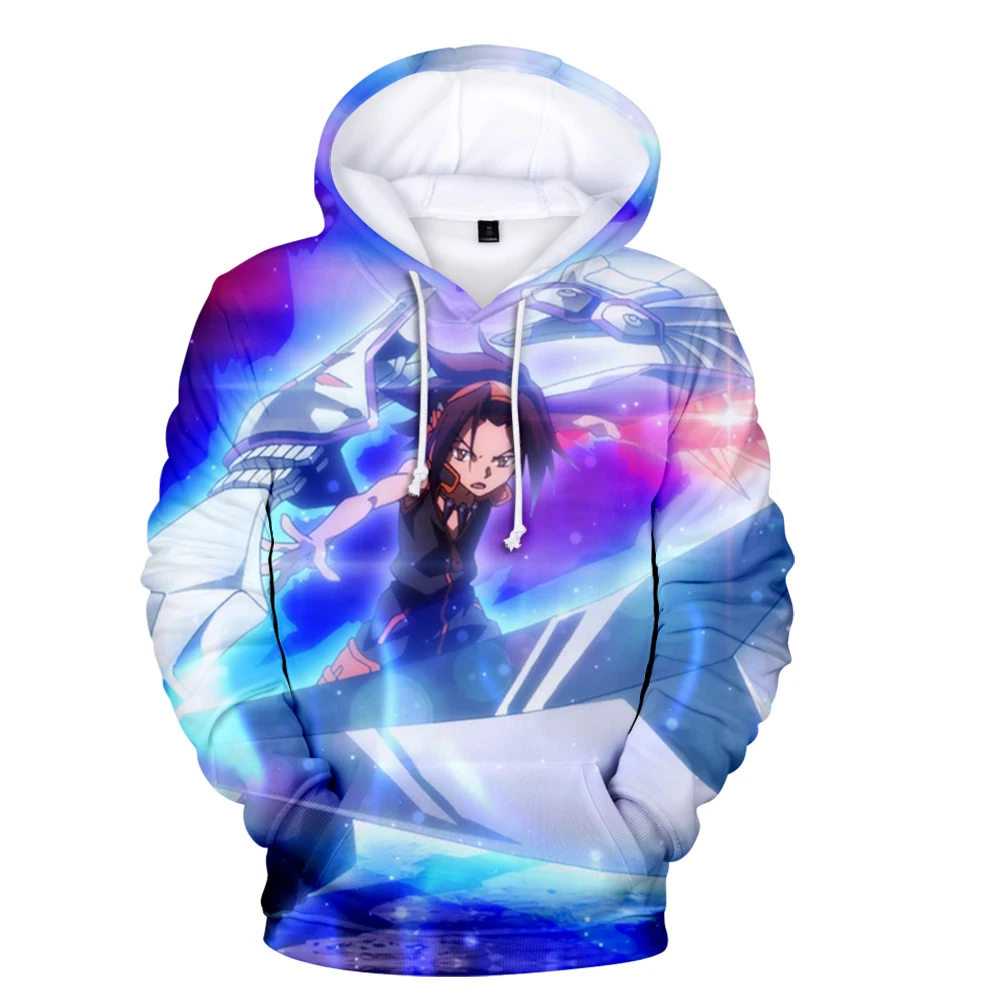 

New Shaman King YOU ASAKURA 3D Hoodie Fashion HoodiesWiner 3D Hoodies Sportswear Youthful Boy girl Kids Kawaii Hoodies
