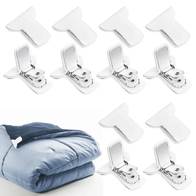 

Comforter Clips Padded Comforter & Quilt Clips 12 Pieces Blanket Fasteners Prevent Comforters From Moving Inside Duvet Cover
