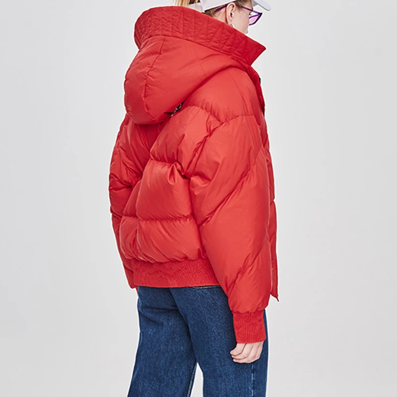 Зимняя новая модная уличная дизайнерская Брендовая женская короткая куртка JAZZEVAR