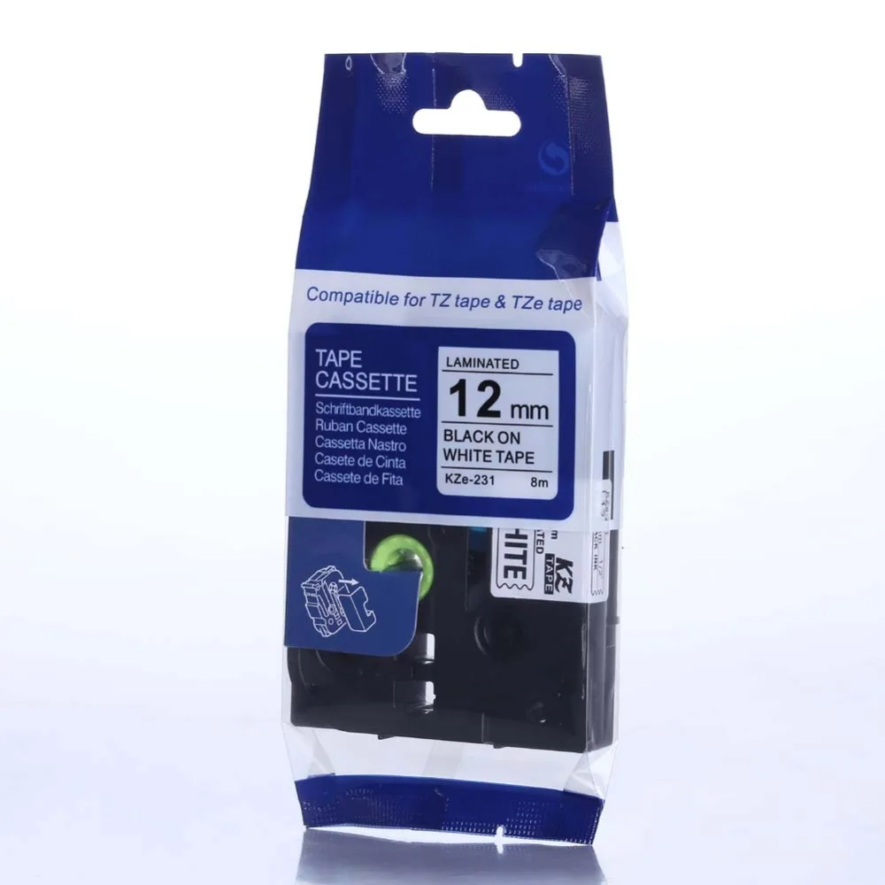 Ламинированная лента для этикеток 6-24 мм совместимая с фонариками TZe121 TZ335 241 251 345