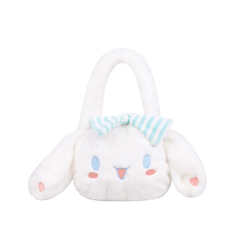 

Sanrio Women's Plush Shoulder Bag Japanese Cute Cinnamoroll Messenger Bag Parent-child Birthday Gift Women Handbags