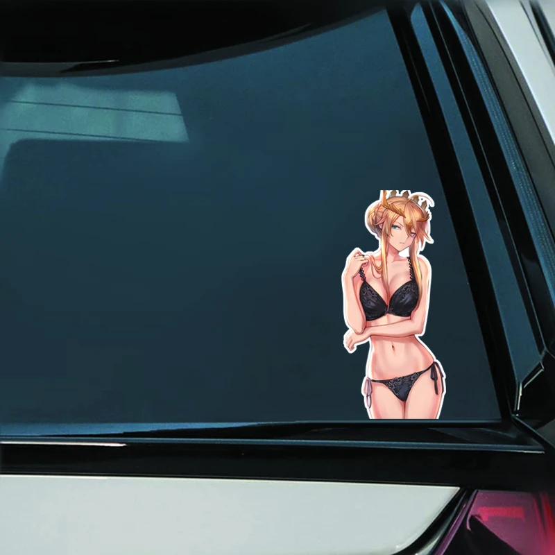 DM42 # крутая Корона блонд аниме девушка виниловая Автомобильная
