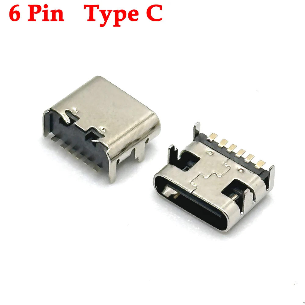 LAJQTAO 6Pin USB Type-C разъем